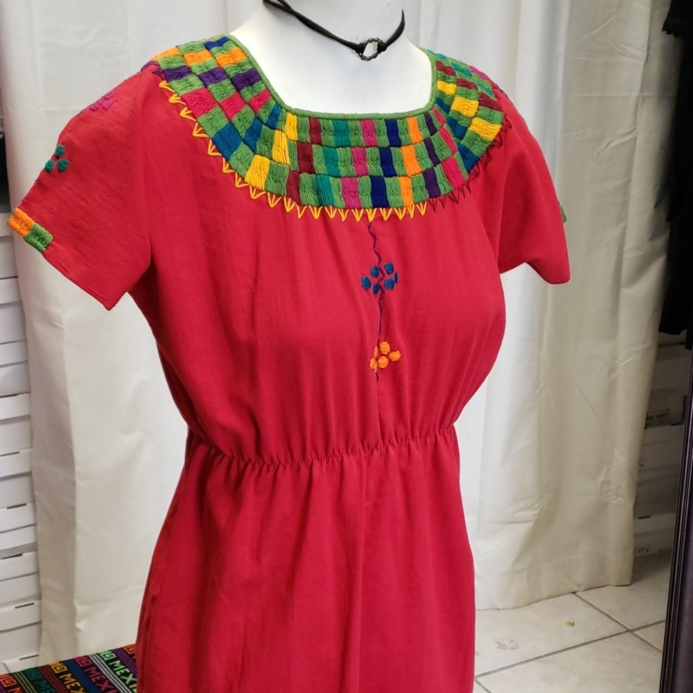 Red Mexican blouse